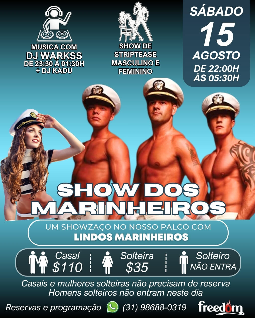 Sábado na Freedom